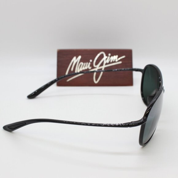 NEW Maui Jim ALELELE BRIDGE Polarized Sunglasses Black Frame / Grey Lens 438-02 - Picture 3 of 4